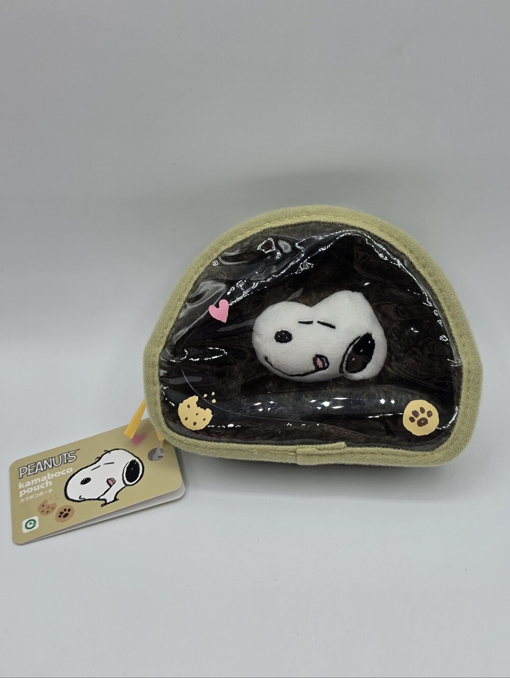 Peanuts Snoopy Plush Accessories Makeup Pouch Green White - Picture 3 of 9